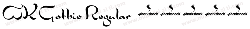 WKGothic Regular字体转换